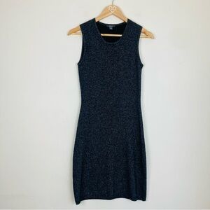 Pure Amici 100% cashmere sleeveless sweater dress with metallic thread size XS